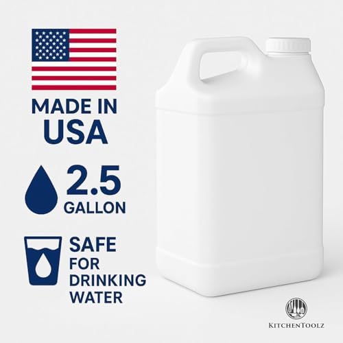 kitchentoolz 2.5 Gallon Water Jug – Heavy-Duty HDPE Carboy - Image 2