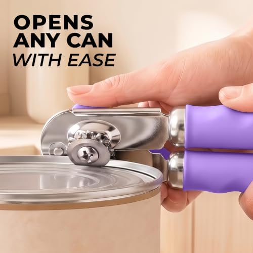 Zulay Kitchen Stainless Steel Swing Open Manual Can Opener Comfortable Grip - Image 2
