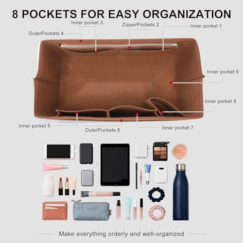 Tote Bag Organizer Insert for Longchamp LePliage L Travel Bag - Image 3