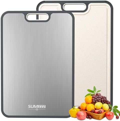 Titanium Cutting Board for Kitchen, Pure Titanium/PP, Size 16”×11” by Titanium