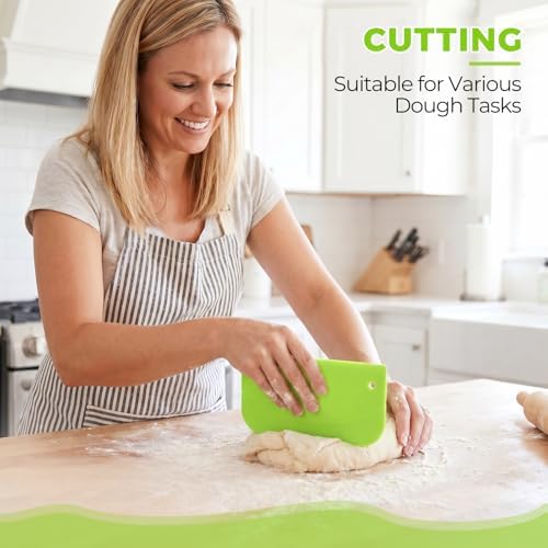 3PCS Dough Scraper Set, Bench Scraper - Image 5
