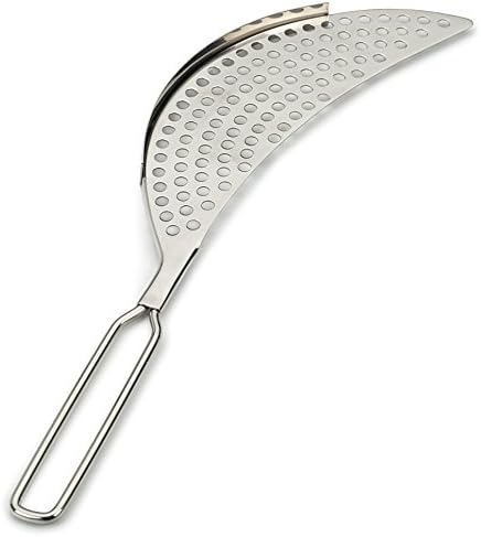 RSVP International Endurance Collection Pierced Crescent Pot Strainer, 18/8 by RSVPInternational