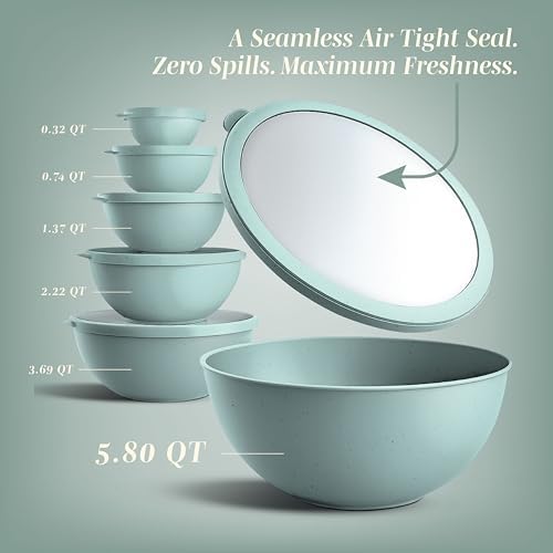 COOK WITH COLOR Mixing Bowls with TPR Lids - Image 2