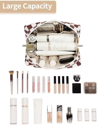 Narwey Makeup Bag Travel Toiletry Bag, Cosmetic Bag - Image 2