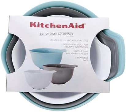 KitchenAid Universal Nesting Plastic Mixing Bowls, 2.5 quart, 3.5 quart - Image 4