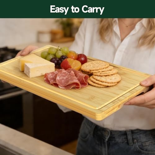 3-Piece Set Deep-Carbonized Bamboo Cutting Board - Image 5