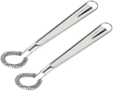 2 Pieces Egg Beater, Stainless Steel Mini Egg Whisk, Spring Coil Whisk by Unknown