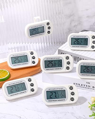Frienda 12 Pcs White Fridge Thermometer Refrigerator - Image 4