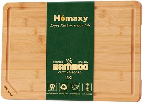 Homaxy 2XL Organic Bamboo Cutting Boards by Homaxy