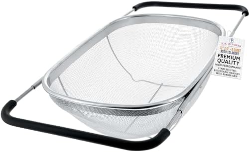 U.S. Kitchen Supply Stainless Steel Colander Strainer by USKitchenSupply