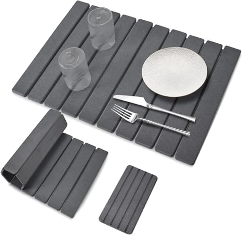 2 PCS Large Stone Dish Drying Mat by Sangukiro