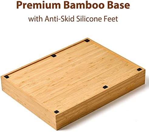 Umilife Bamboo Kitchen Drawer Organizer, 13 Inch Silverware Utensil Tray Holder - Image 5
