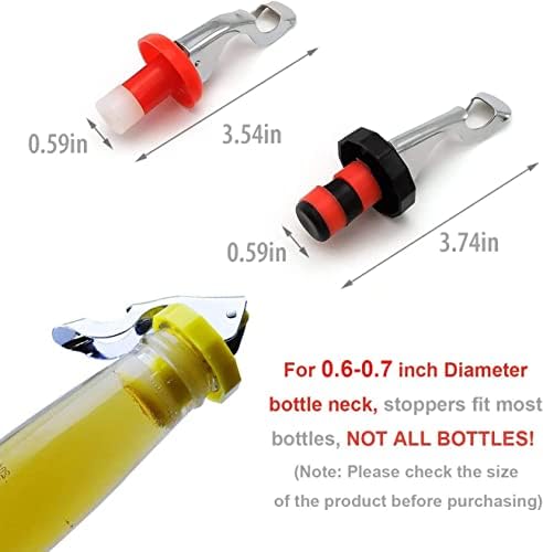 Wine Stoppers, Food-safe Silicone Bottle Stoppers, Expanding Manual Beverage - Image 3