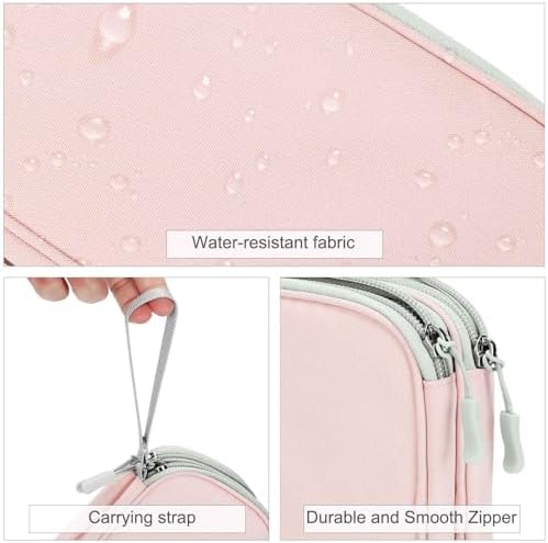 FYY Electronic Organizer, Travel Tech Pouch Bag, Light Pink - Image 4