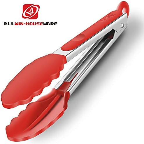 2 Pack Silicone Kitchen Tongs, 9 & 12 Inch, Stainless Steel - Image 5