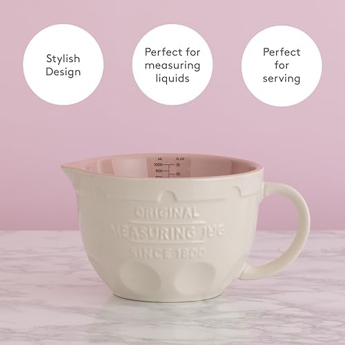 Mason Cash Innovative Kitchen 1 Litre Tilting Measuring Jug | Stoneware Jug - Image 6