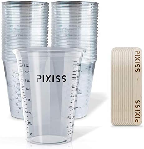 Pixiss Disposable Epoxy Resin Mixing Cups by PIXISS