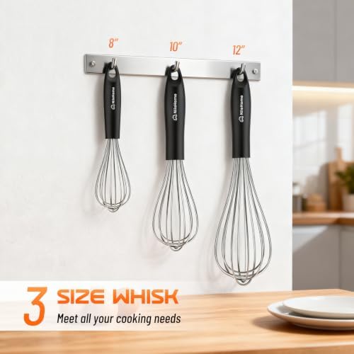 NileHome Whisk Set 8" 10" 12" Kitchen Whisk - Image 2