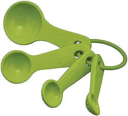 UP 4-Piece Latte Style Melamine Measuring Spoons Set, Professional Nesting by UPware