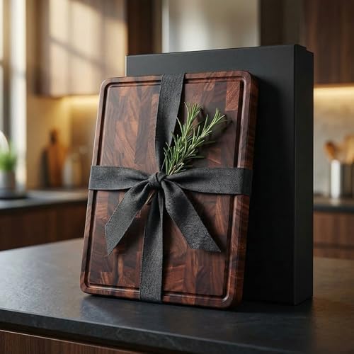 Walnut Wood Cutting Board for Kitchen, End Grain Chopping Boards - Image 7