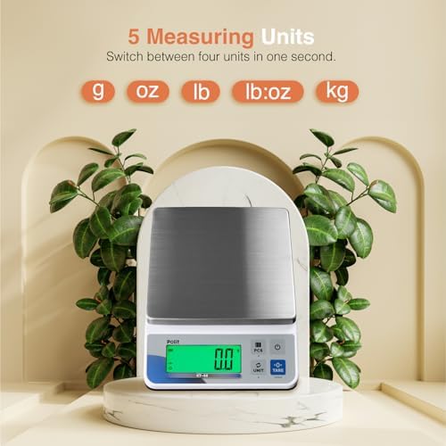 Polit Digital Kitchen Scale 18lb/8kg, 0.5g Food Scale - Image 2