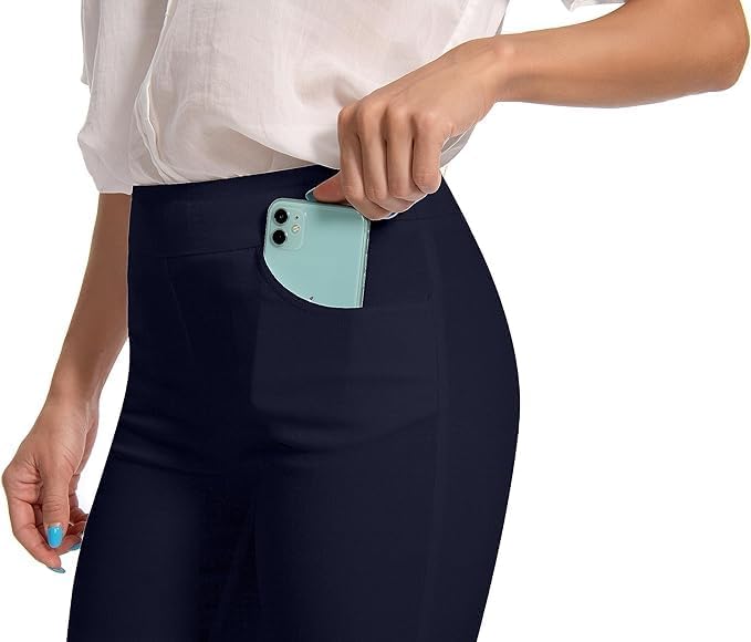 Jenna Rose Women's Pull-On Dress Shorts w/D-Ring – Work & Office Casual - Image 3