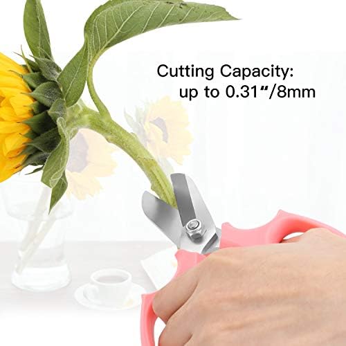 Housolution Flower Scissors, Premium Steel Garden Pruning Shears - Image 2