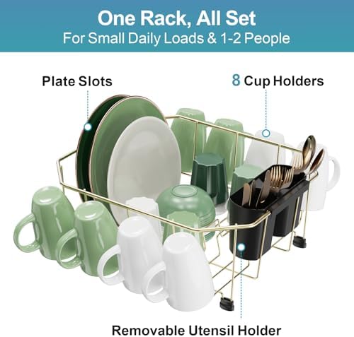 GSlife Small in Sink Dish Drying Rack - Image 4