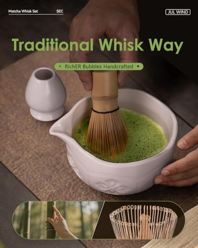 Matcha Whisk Set, Matcha Set Includes Bamboo Whisk, Ceramic Bowl - Image 5