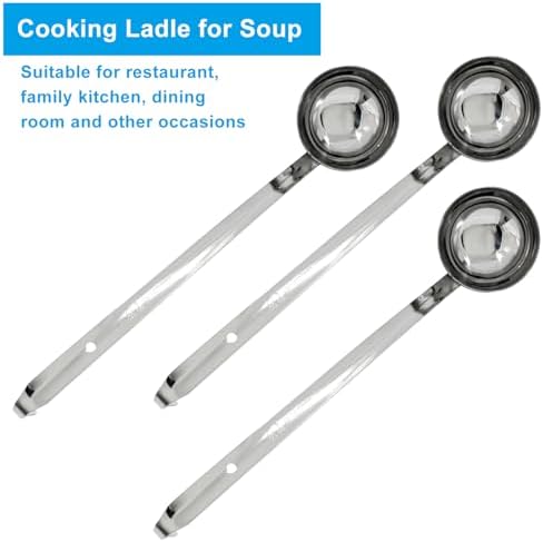 Piutouyar 3 Pcs 4 oz Soup Ladle Set - Image 4