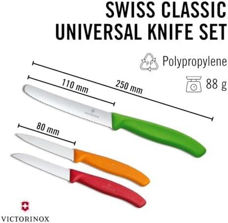 Victorinox Swiss Classic Multicolored 3-Piece Paring Knife Set - Image 3