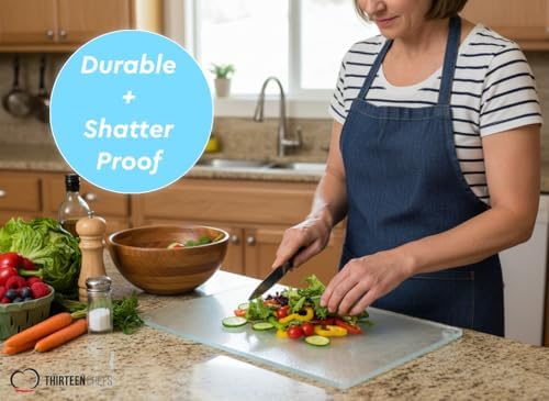 Large Acrylic Cutting Board, 16x10 Inch Non Slip Rubber Feet - Image 3