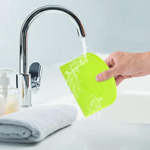 Dough Scraper 20 PCs PE Plastic Bench Scraper Flexible Bowl Scraper - Image 4