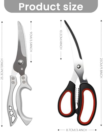 Heavy-Duty Stainless Steel Kitchen Poultry Scissors and BBQ scissors - Image 2