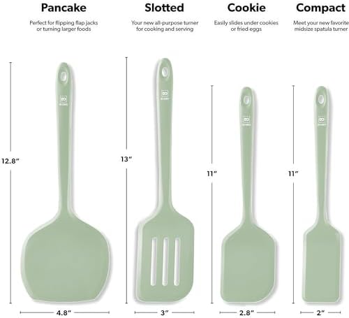 DI ORO Silicone Turner Spatula Set - Image 5