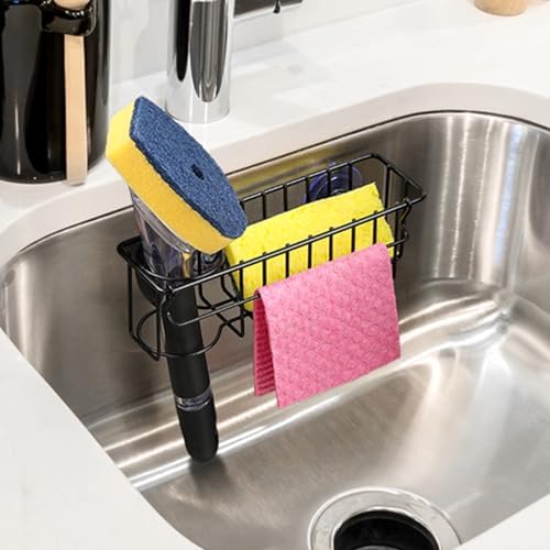 3-In-1 Sponge Holder for Kitchen Sink, 2 Type Suspension Options, Hanging Sink - Image 6