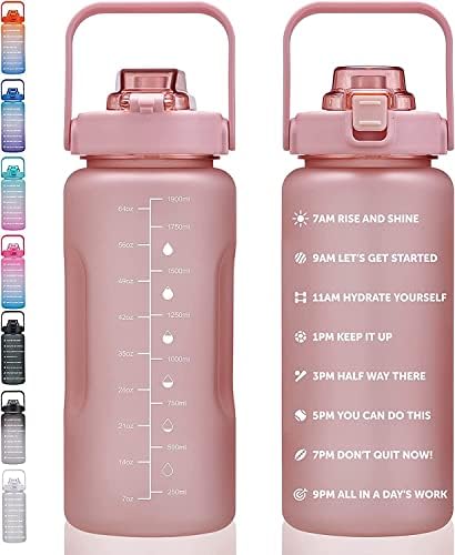 ST-YIBEN 64oz, 128oz Large Motivational Water Bottle by ST-YIBEN