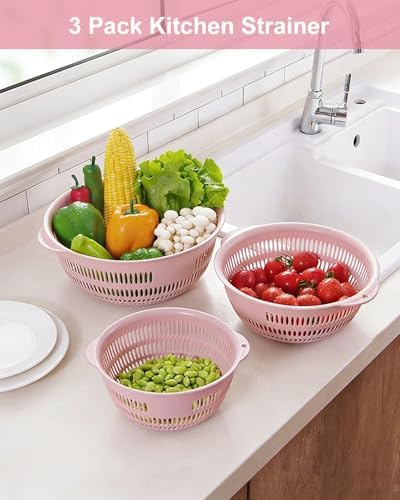 3-Piece Filter Pot Set, Food Grade Drainage Basket, Used - Image 6