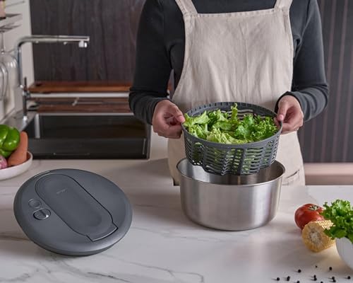 Zyliss Swift Dry Stainless Steel Salad Spinner - Image 3