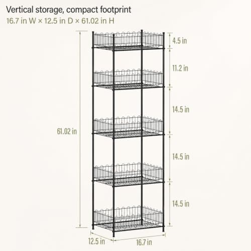 Water Bottle Organizer Stand 5 Tier Soda Can Storage Rack - Image 3