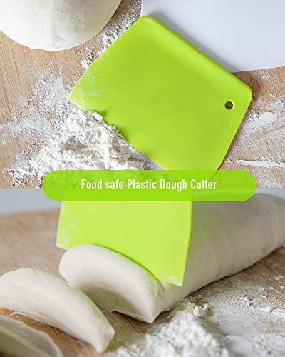 Dough Scraper Bowl Scraper ，Food safe Plastic Dough Cutter， Flexible Plastic - Image 6
