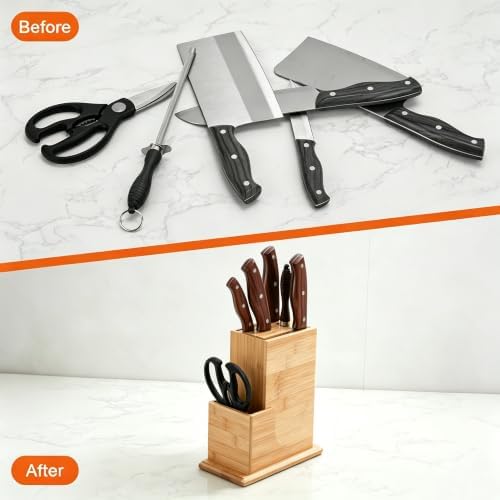7 Slots Universal Knife Block, Kitchen Knife Holder - Image 5
