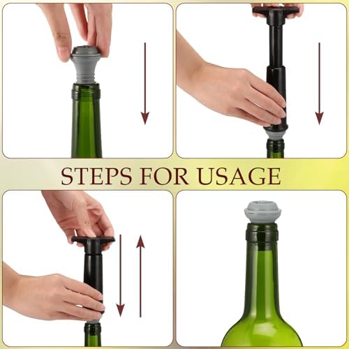 Honoson 18 Pcs Bottle Stoppers Vacuum Pump Set Air Remover Preserver - Image 4