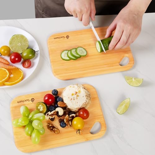 2 Pack Small Bamboo Wood Cutting Board - Image 6