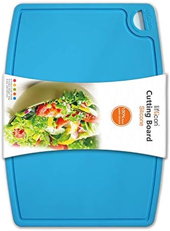 Liflicon Thick Silicone Cutting Board 12.6'' x 9.1'' Foldable & Flexible Design by Lifeisfullofsurprises