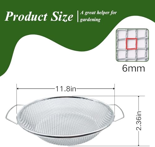 Soil Sifter for Gardening, Rock Sifter for 5gallon Bucket, Dirt Sifter Compost - Image 2