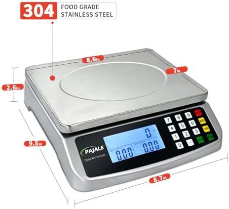 Large Food Scale 110 lb, Commercial Kitchen Scale 50kg - Image 2