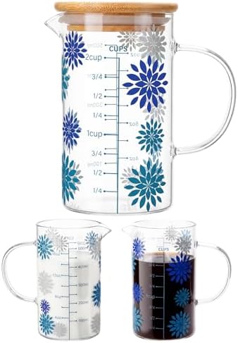 Zhehao Glass Measuring Cup, 16oz/2cups/500ml Easy to Read by Zhehao