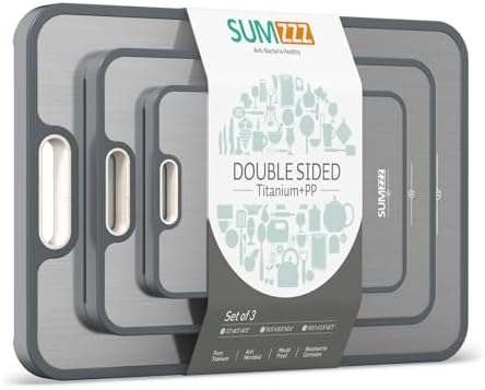 Titanium Cutting Board, Double Sided Food Grade Pure Titanium/PP, Cutting Board by Titanium