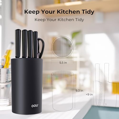 OOU Universal Knife Block Holder Without Knives, Round Kitchen Knife Holder - Image 5